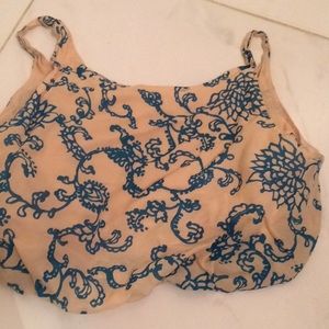 Floral crop top by free people barely ever worn!